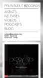 Mobile Screenshot of peurbleue.com